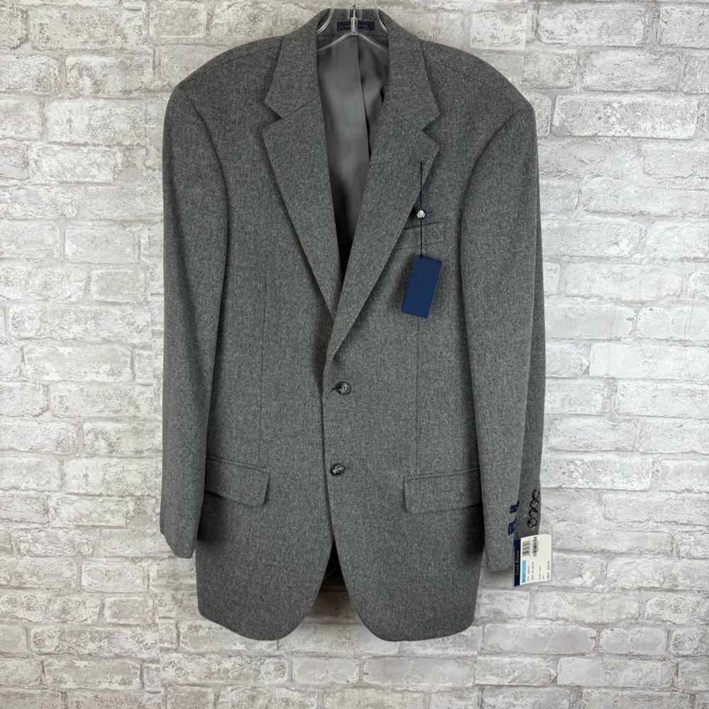 Club Room 100% Camel Hair Sportcoat Jacket Men’s Size 40R Gray NWT‎